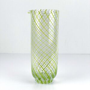 Anthropologie Beatriz Pitcher Lime Green Swirl